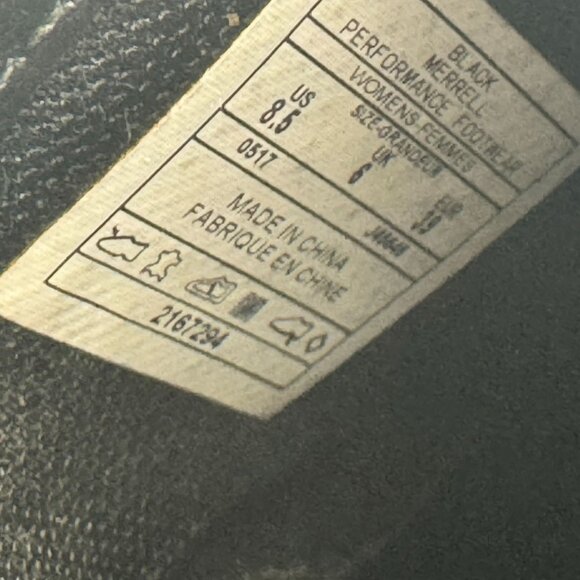 Merrell Womens Emma Clogs Shoes Size 8.5 Black Leather Comfort Slip-On Classic - Picture 3 of 13